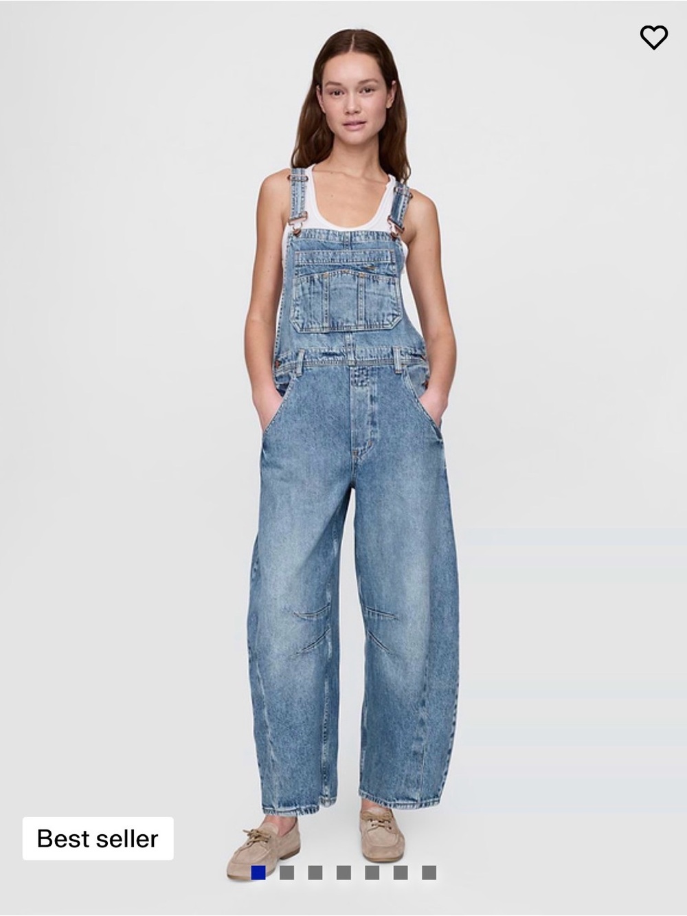 UltraSoft Denim Horseshoe Overalls